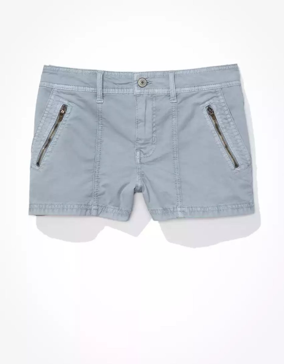 Shorts American Eagle AE Snappy Stretch Low-Rise Bleu Femme | LHY-02235383